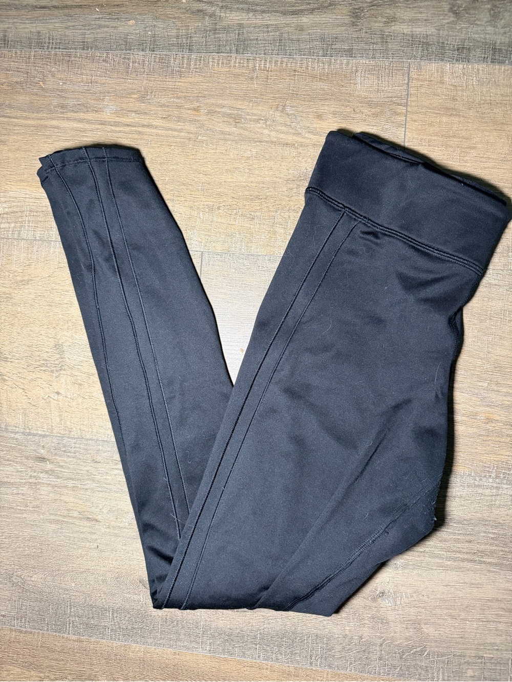 Under Armour Black Running Leggings with Stitch Detailing